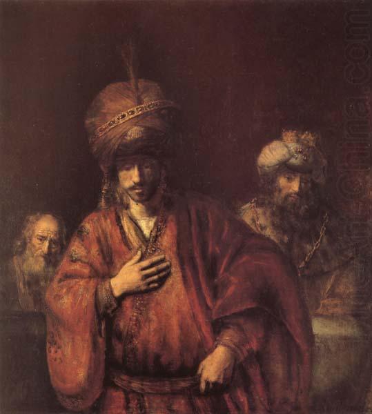 REMBRANDT Harmenszoon van Rijn The Condemnation of Haman china oil painting image